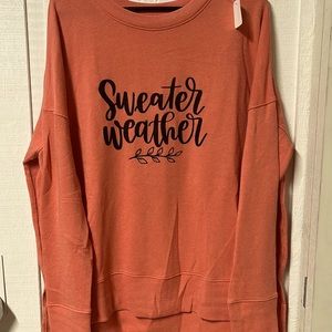 Fall crewneck sweatshirt